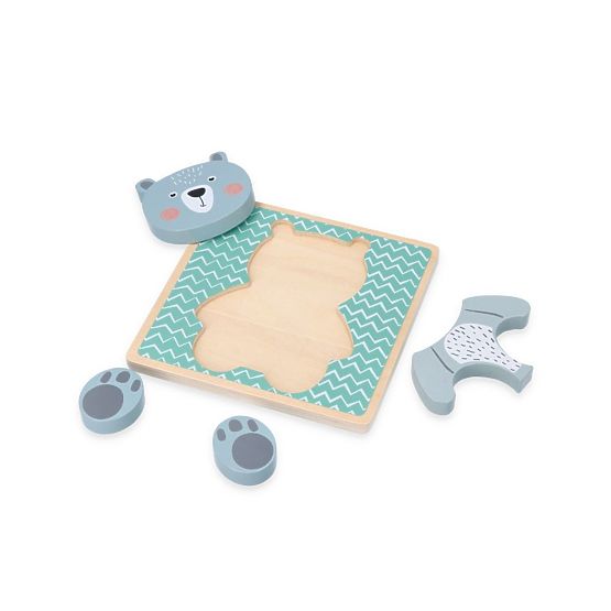Puzzle in legno con orsetto