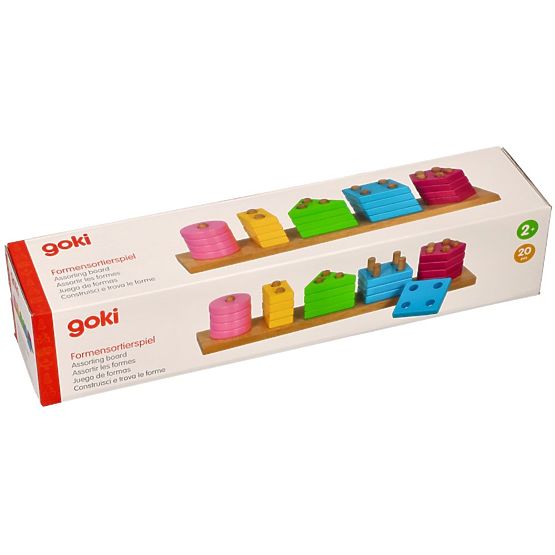 Puzzle in legno Goki - riconoscimento delle forme