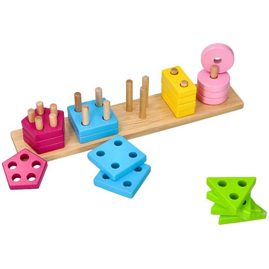 Puzzle in legno Goki - riconoscimento delle forme