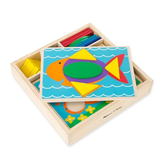 Puzzle in legno - Mosaico - colori e forme