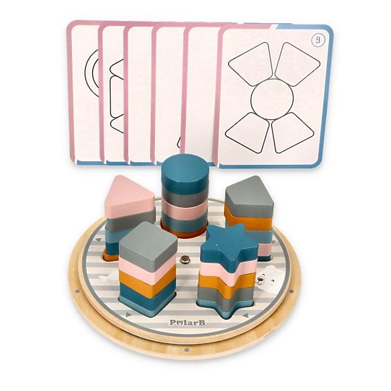 Puzzle in legno per ordinare forme e colori