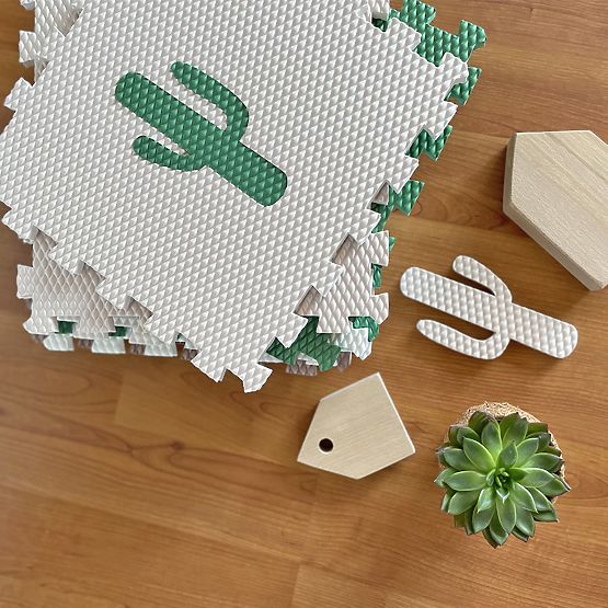 Puzzle in schiuma 9 pezzi - bradipo e arcobaleno