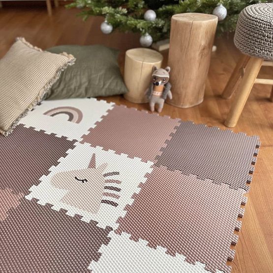 Puzzle in schiuma 9 pezzi - unicorno e arcobaleno