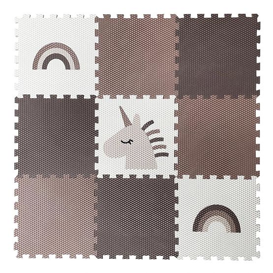Puzzle in schiuma 9 pezzi - unicorno e arcobaleno