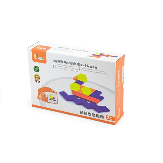 Puzzle magnetico geometrico