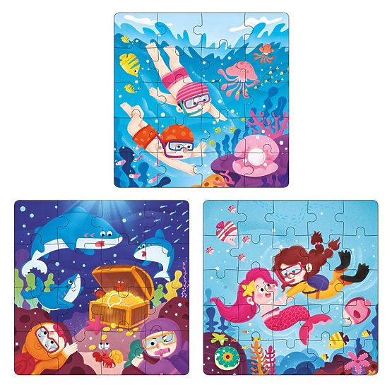 Puzzle Magnetico Libro Mondo Sottomarino