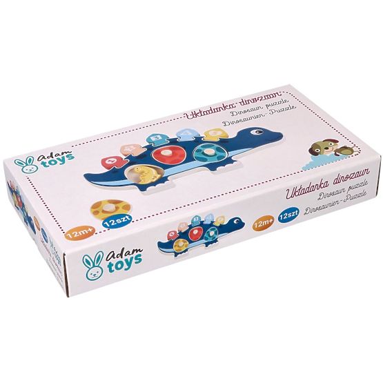 Puzzle mamma dinosauro con numeri