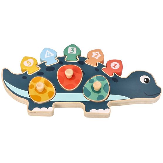 Puzzle mamma dinosauro con numeri