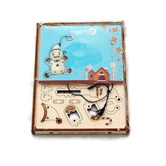 Puzzle meccanico WoodTrick burattino