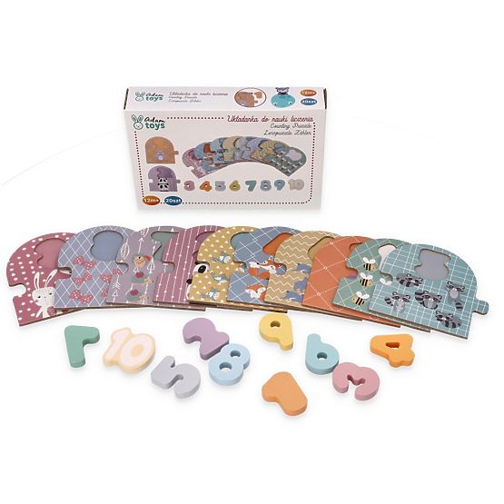 Puzzle per imparare a contare da 1 a 10