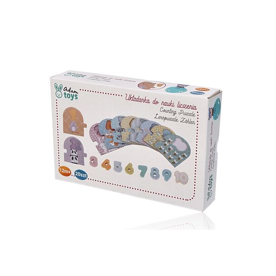 Puzzle per imparare a contare da 1 a 10