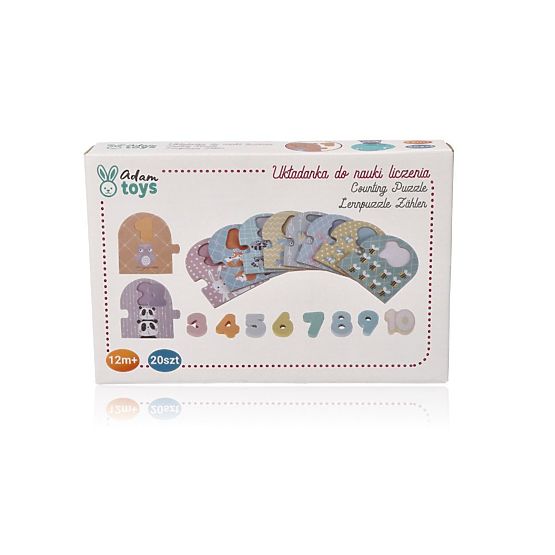 Puzzle per imparare a contare da 1 a 10