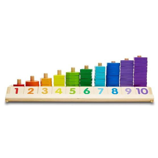 Puzzle per imparare a contare, forme e colori