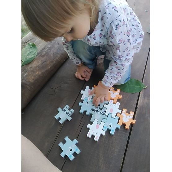 Puzzle piramide di animali