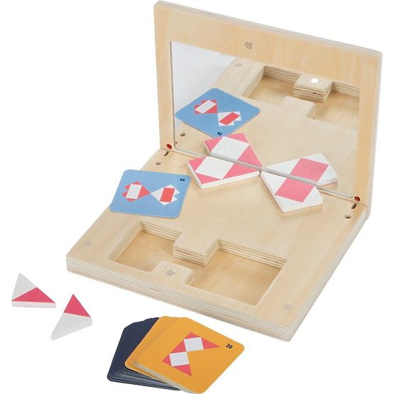 Puzzle simmetrico con specchio