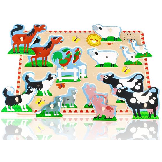 Puzzle sonoro - Animali della fattoria