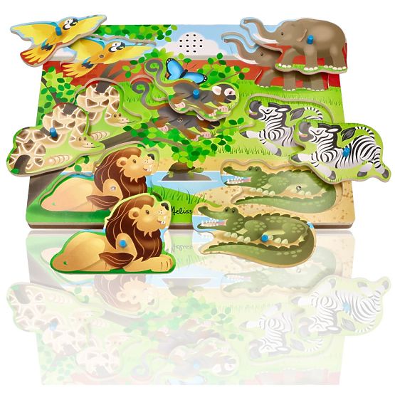 Puzzle sonoro Animali dello Zoo