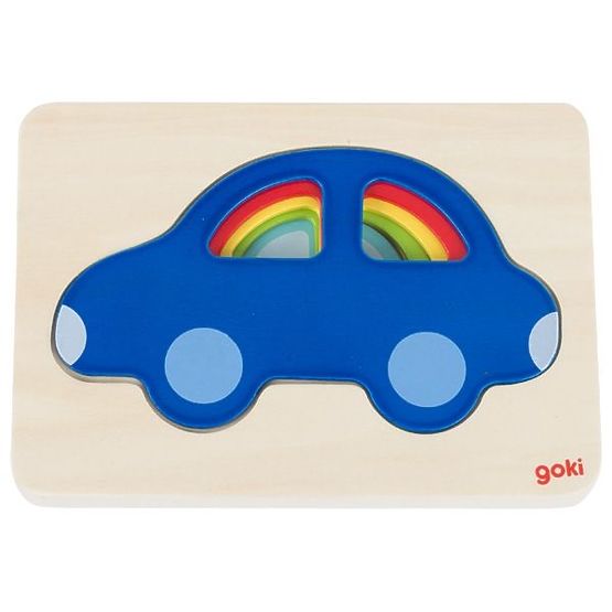 Puzzle stratificato con macchinine