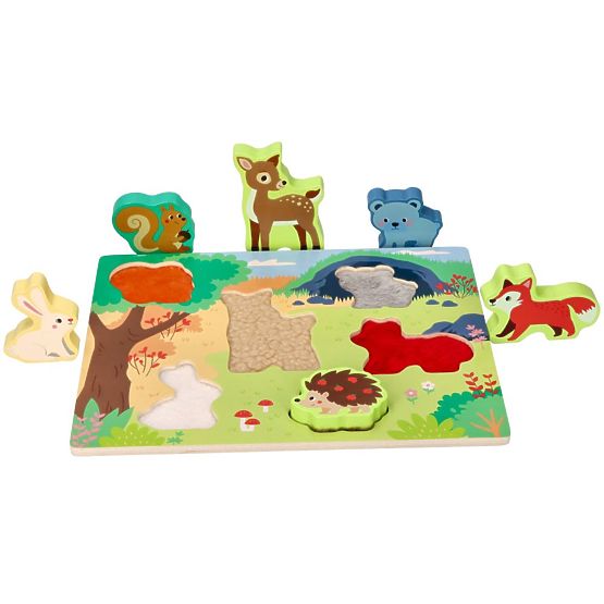 Puzzle tattile 3D Animali della foresta