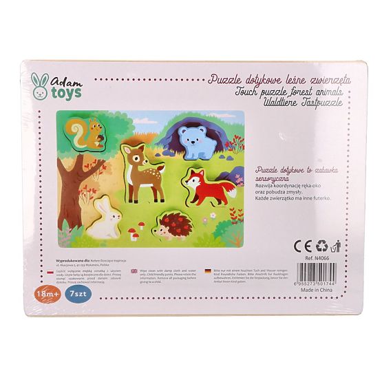 Puzzle tattile 3D Animali della foresta