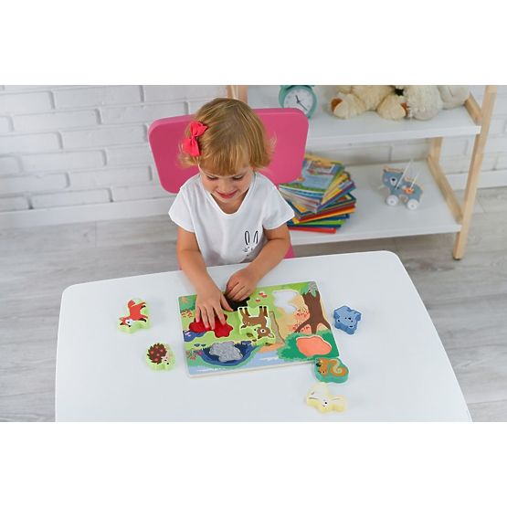 Puzzle tattile 3D Animali della foresta