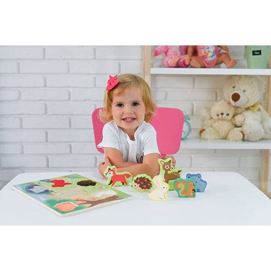 Puzzle tattile 3D Animali della foresta