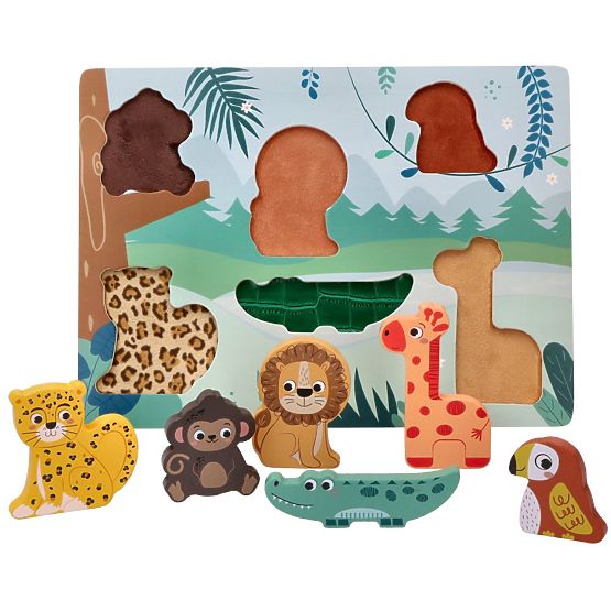 Puzzle tattile 3D Animali della savana