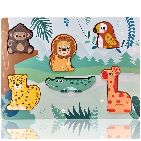 Puzzle tattile 3D Animali della savana