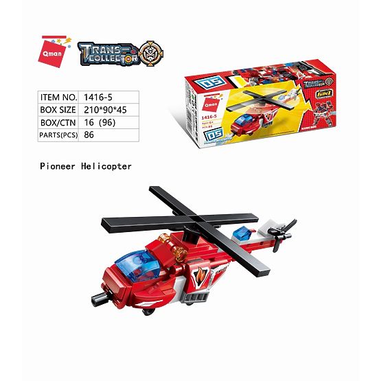 Qman Blazing Mars 1416 set 6 in 1