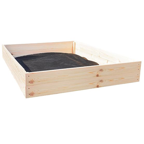 Sabbiera per bambini richiudibile con panche - 120x120 cm