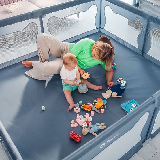Recinto per bambini Willow XL - grigio