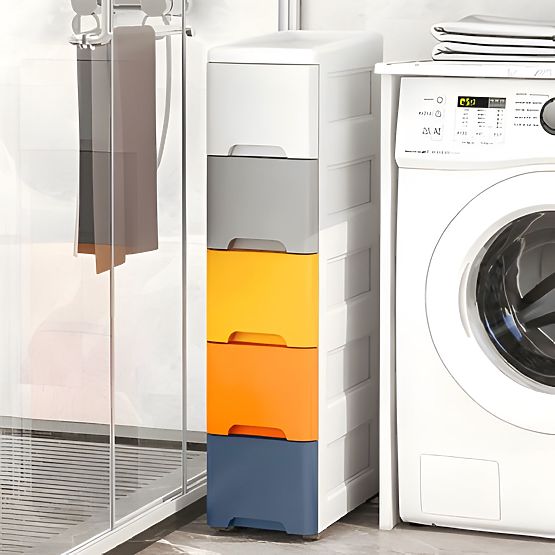 Scaffale con 5 cassetti estraibili su ruote ModernHome