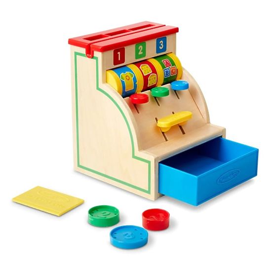 Registratore di cassa in legno 123 Melissa & Doug