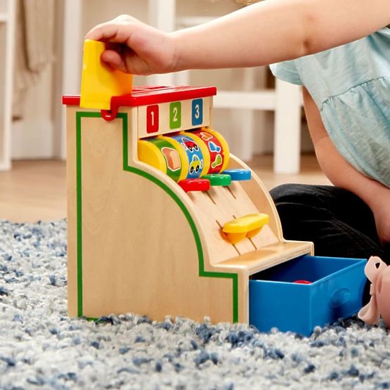 Registratore di cassa in legno 123 Melissa & Doug
