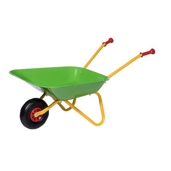 rollytoys solida carriola in metallo - verde