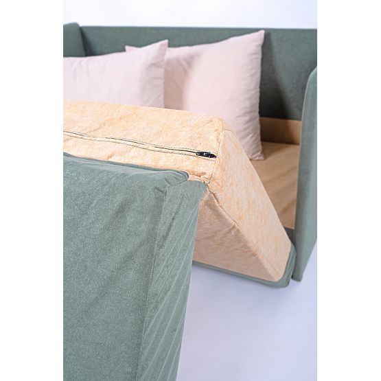 Divano letto Jack - verde scuro / beige