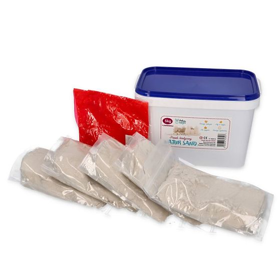 Sabbia cinetica da 5 kg con sabbiera