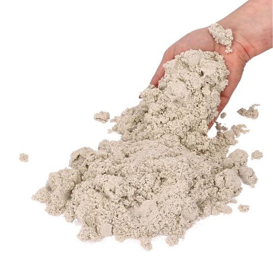 Sabbia cinetica da 3 kg con sabbiera gonfiabile e stampi