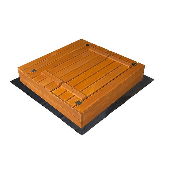 Sabbiera richiudibile con panche 100x100 cm