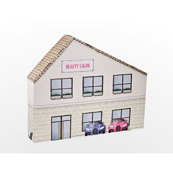 Salone di bellezza in cartone