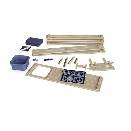 Sabbiera 2 in 1 con cucina - naturale