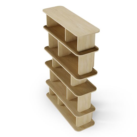 Scaffale alto Tulumo, arrotondato, Rovere Cremona Torro