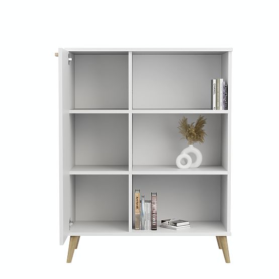 Scaffale armadio Fondi bianco, stile scandinavo