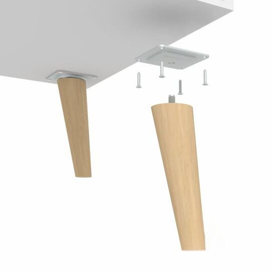 Scaffale armadio Fondi bianco, stile scandinavo