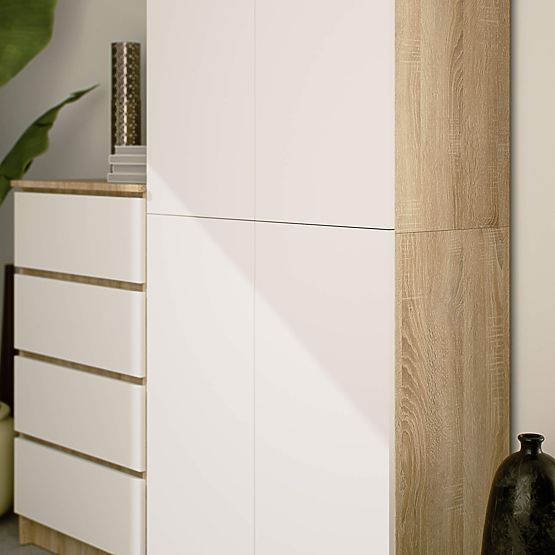 SCAFFALE CHIUSO R80 2D 8P CLP ROVERE SONOMA / BIANCO