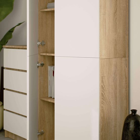 SCAFFALE CHIUSO R80 2D 8P CLP ROVERE SONOMA / BIANCO