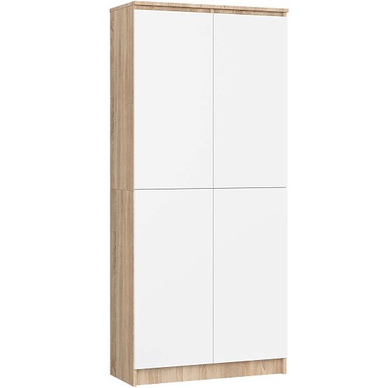 SCAFFALE CHIUSO R80 2D 8P CLP ROVERE SONOMA / BIANCO