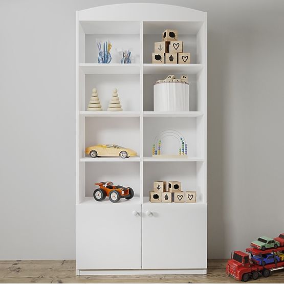 Scaffale con mensole Ourbaby - largo - bianco