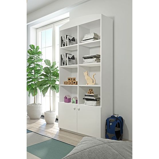 Scaffale con mensole Ourbaby - largo - bianco