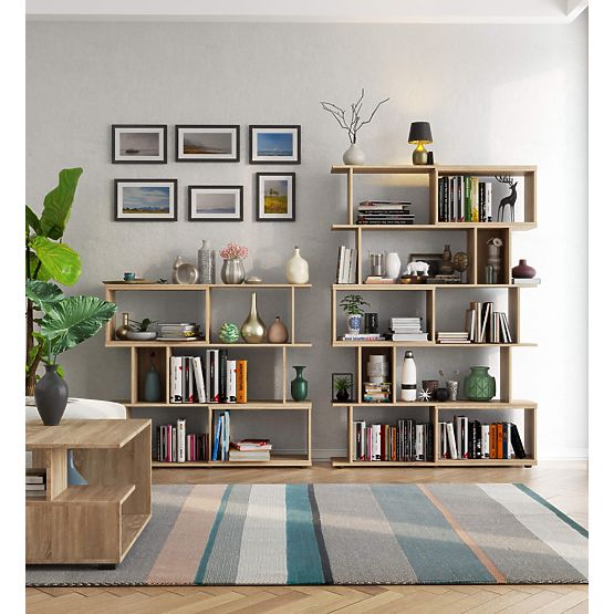 Scaffale con ripiani mini FIX - rovere sonoma